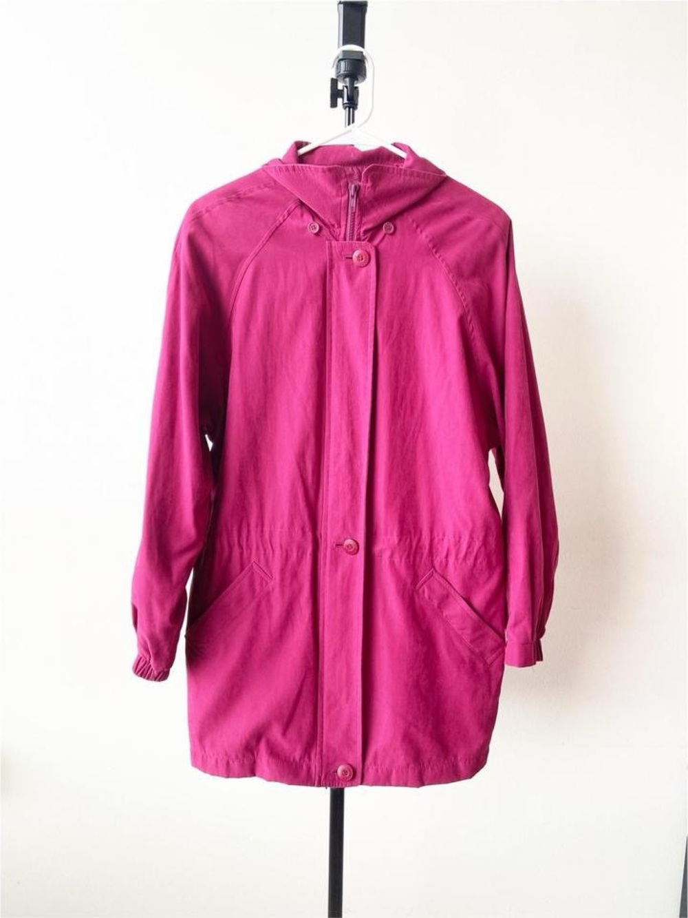 London Fog Pink Raincoat Jacket Size M